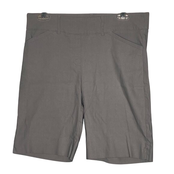 Harry Radley Gray Pull-on Bermuda Mid-Length Women's Shorts M Casual Summer - Picture 1 of 11